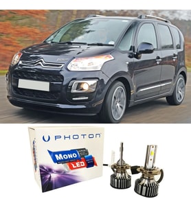 Citroen C3 Picasso Led Xenon Kısa Far Ampulü H7 Mono Yeni Seri Beyaz 2009 - 2017