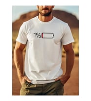Baskılı Oversize Bisiklet Yaka T-shirt - Beyaz