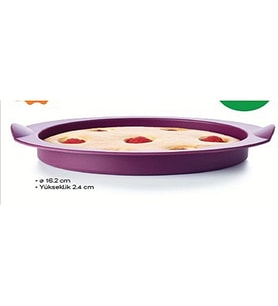 Tupperware Silikon Pişirme Kalıbı Yuvarlak Mor