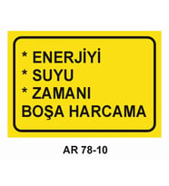 İŞ GÜVENLİĞİ UYARI LEVHASI 1 ADET PVC 21 X 29CM
