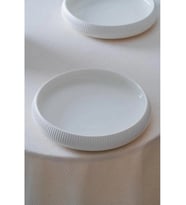 Acar Linea Porselen Beyaz Yuvarlak Tabak 6'lı 24 x 3.8 cm