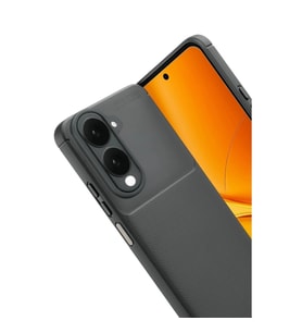 Vivo Y29s Auto Fus Karbon Kapak - Gri