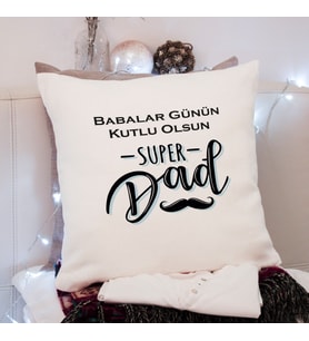 Babalar Günü Tasarımlı Yastık