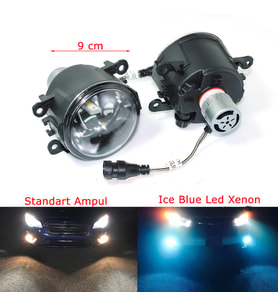 Renault Megane III 2012 Buz Mavisi Led Xenon Sis Farı Seti