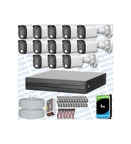 Provzen Dahua 15 Kameralı Full HD Fullcolor Mikrofonlu Güvenlik Kamerası