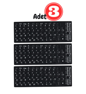 MN6 MR01 Rusça Klavye Sticker/Kaliteli Pvc-3 Adet/Rusça İngilizce Klavye Etiketi-Rusça PC Keyboard Sticker