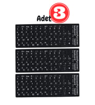 MN6 MR01 Rusça Klavye Sticker/Kaliteli Pvc-3 Adet/Rusça İngilizce Klavye Etiketi-Rusça PC Keyboard Sticker