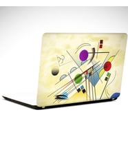 Çizim Daireler Laptop Sticker 15.6 inch (38X27CM)