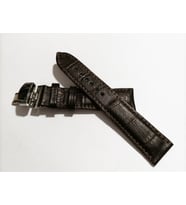 Fado &Hertür Saate &Uygun  Kelebek  Toka  24 MM  koyu kahve kordon   (186 ) gumuş toka