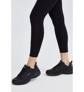Skechers Hillcrest Outdoor Memory Foam Leather Womens Walking Shoes Hakiki Deri Hafızalı Taban Hakiki Deri Kadın Yürüyüş Ayakkabısı Siyah