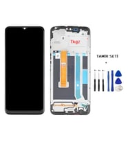 Oppo A15S Uyumlu Lcd Ekran Dokunmatik Servis ÇITALI + TAMİR SETİ