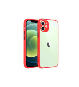 Apple iPhone 12 Uyumlu Kılıf Zore Kaff Kapak (Kırmızı)