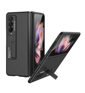 Galaxy Z Fold 3 Kılıf Zore Z-Stand Kılıf (Siyah)