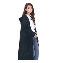 Eleven Market Raıncoat Eva Unisex Siyah Yağmurluk