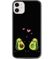 Apple iPhone 11 12 13 Mini Kılıf Desemli Silikon Aşık Avokadolar 1642