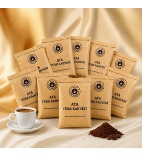 Çok Al Az Öde Market Rafında Beklemeyen Taze Çekilmiş 100gr. x 10 Paket (1Kg.) Ata Türk Kahvesi