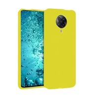 Redmi K30 Kılıf Nano Içi Kadife Silikon - Sarı