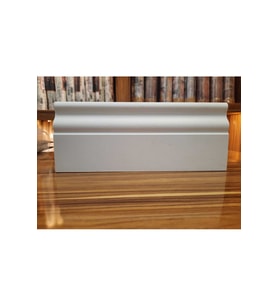ELİT SÜPÜRGELİK BEYAZ 10 CM 12 MM UZUNLUK 280 CM PVC KAPLAMA