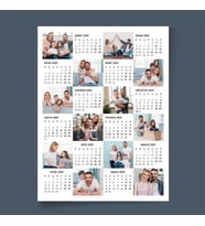 Kişiye Özel 12 Fotoğraflı Afiş 2027 Duvar Takvimi - 35x50cm Çerçevesiz