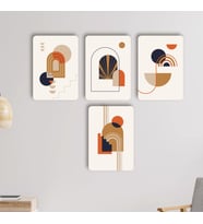 Minimalist Çoklu Soyut Tablo Seti Modern Sanat Bohem Tablolar