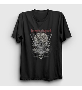 Presmono Unisex Siyah Mechanic Lamb Of God T-Shirt 94460tt