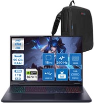 Acer Predator Helios Neo 18 Aı Intel®core™ Ultra 9 275HX 96GB Ddr5 1tb SSD 12GB/RTX5070Tİ 140W 18" 2560 x 1600 Wqxga 240HZ  Freedos Gaming Bilgisayar. NHQVMEY002F28+ZETTAÇANTA