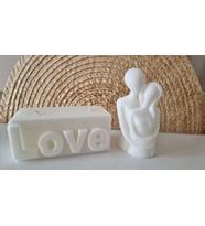 Love&sevgili soyavaks mum (Krem)