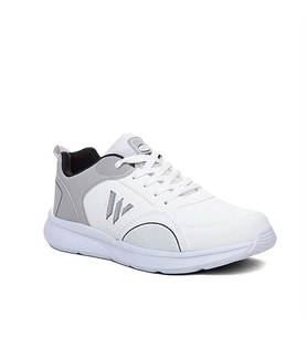 Magg-Point 571 Beyaz_Buz Gri Erkek Sneaker Günlük Spor Ayakkabı (Beyaz-Gri)