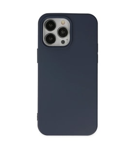 Apple iPhone 14 Pro Kılıf Nano içi Kadife Silikon - Lacivert