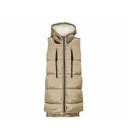 Only Onlnora Puffer Waistcoat Cc Otw Kadın Yeleği 15235033-CROCKERY Krem