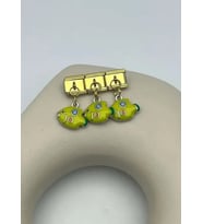 Çelik Gold Sarı Balık Sallantılı Nomi Charm - 25crm61