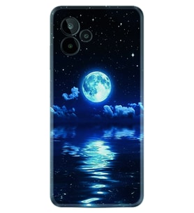 General Mobile GM 24 Pro Kılıf Resimli Desenli Baskılı Silikon Night Moon 1133