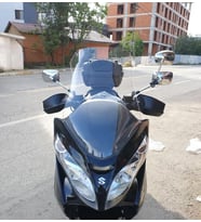 MOTOCAM Suzuki Burgman 400 K7 Ön Cam 2007-2015 Model 70cm Şeffaf Renkli 4mm