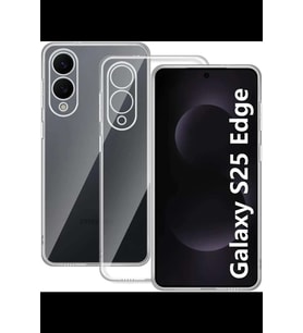 Galaxy S25 Edge Kılıf Lüx Şeffaf Silikon