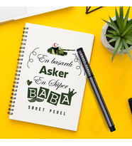 Asker Babalara Özel Defter ve Kalem