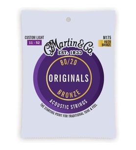Martin Co M175 "Original M175" Bronze Akustik Gitar Teli Custom Light 11-52