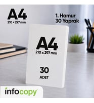 İnfocopy Fotokopi Kağıdı Premium Kalite A4 30 Yaprak 1. Hamur