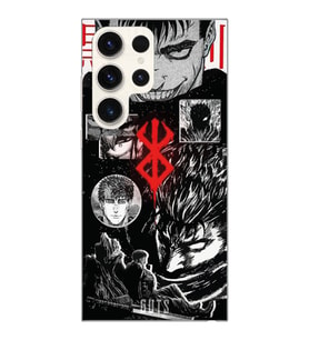 Samsung Galaxy S23 ULTRA Uyumlu Berserk Anime Tasarımlı Şeffaf Telefon Kılıfı