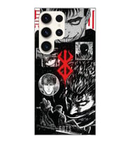 Samsung Galaxy S23 ULTRA Uyumlu Berserk Anime Tasarımlı Şeffaf Telefon Kılıfı