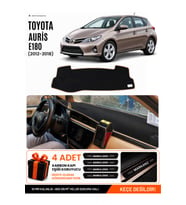 TOYOTA AURIS E180 (2012-2018) Uyumlu Torpido Örtüsü Torpido Kılıfı - Siyah Bej