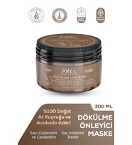 PXEL Dökülme Önleyici Saç Maskesi 300 ML  Zayıflayan İncelen ve Dökülen Saçlar  Vegan Saç Maskesi
