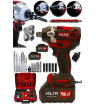 H-TECH 798 Vf 30 Ah Kömürsüz Motor Somun Bijon Sökme Sıkma Vidalama Makinas