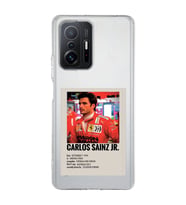 Redmi Mi 11T/Mi 11T Pro Uyumlu Carlos Sainz Desenli Şeffaf Telefon Kılıfı