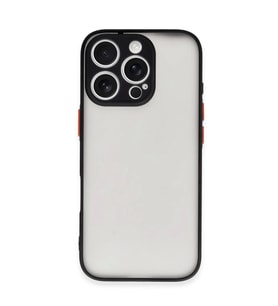 Apple iPhone 16 Pro Max Kılıf Montreal Silikon Kapak - Siyah