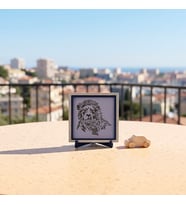 Aslan Motifli Butik Dekoratif Obje, Ev Dekorasyonu İçin Şık Tasarım ve Anlamlı Hediye 10x10 cm