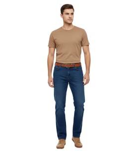 Erkek Büyük Beden Regular Kalıp Jeans Pantolon 320 BGL-ST05159 (Petrol)