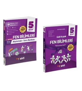 GİZLİ YAYINLARI 5.SINIF FEN BİLİMLERİ ALIŞTIRMALI SORU BANKASI - FEN BİLİMLERİ GİZLİ KUŞAK DEĞERLEND
