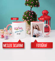Çocuk Gelişimi Uzmanı Kupa Bardak Pembe Fotoğraflı