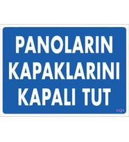 Mey İthalat® Panoların Kapaklarını Kapalı Tut Levhası 25X35 Kod:1121