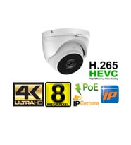 8 MP IÇ MEKAN 4K ULTRA HD İP POE SESLİ GÜVENLİK KAMERASI